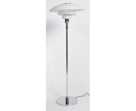 After Poul Henningsen - PH 4/3 Floor Lamp - A contemporary floor standing standard lamp / light. The lamp consisting of three