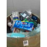 Big box store in a box: power, flex bags, Adidas, cups, ax, parchment paper, Eddie Bauer, shoes, ree