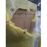 Hamilton Beach French door, black stainless steel refrigerator
