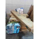 Cuddlefoam mattress topper, floating pad, Zinus product, chair