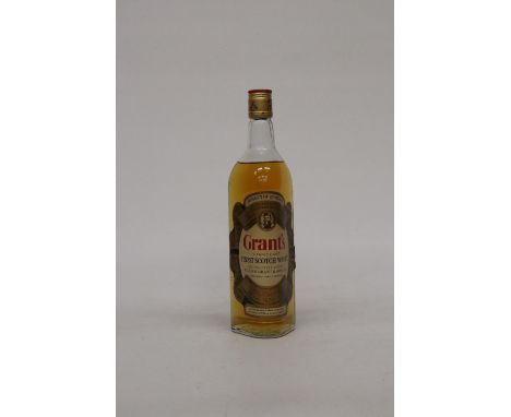 A 75.7CL BOTTLE OF GRANTS SCOTCH WHISKY 