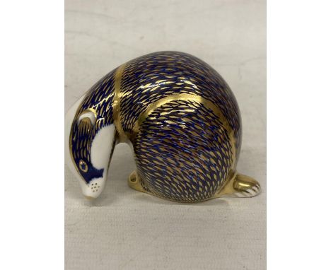 A ROYAL CROWN DERBY BADGER (FIRST) 