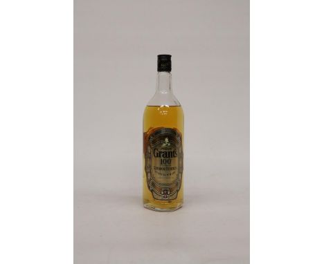 A 1L BOTTLE OF GRANTS 100 PROOF  SUPERIOR STRENGTH SCOTCH WHISKY 