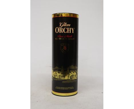 A BOXED BOTTLE OF GLEN ORCHY AGED EIGHT YEAR PURE MALT SCOTCH WHISKY 