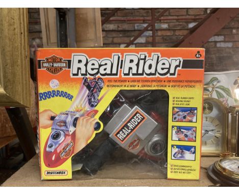 A BOXED VINTAGE MATCHBOX HARLEY DAVIDSON REAL RIDERS LAUNCHER 