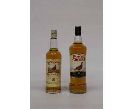TWO BOTTLES OF FAMOUS GROUSE SCOTCH WHISKY TO INCLUDE A 1L AND A 70CL BOTTLE 