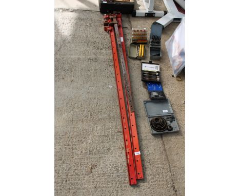 THREE LARGE HEAVY DUTY SASH CLAMPS 