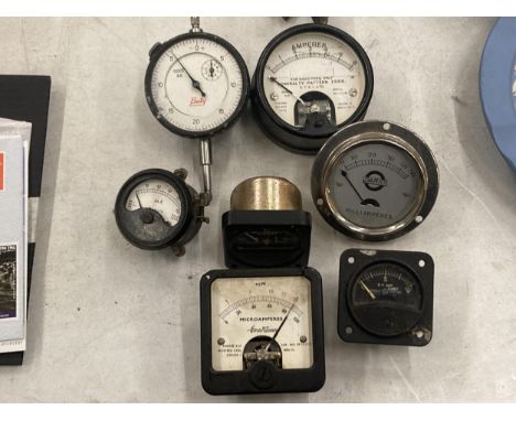 SEVEN VINTAGE METERS 