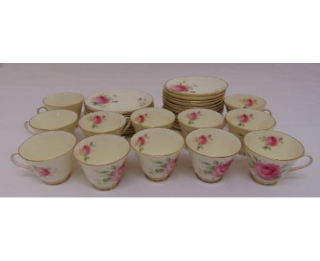 Royal Doulton June teaset to include cups, saucers and plates (36)