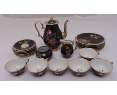 Rosenthal coffee set to include plates, cups, saucers, coffee pot, milk jug and sugar bowl (21)