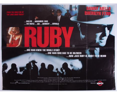 Cinema Poster for the film 'Ruby' year 1992. Provenance: The John Welch Collection, previous owner of The Regal Cinema, Mineh