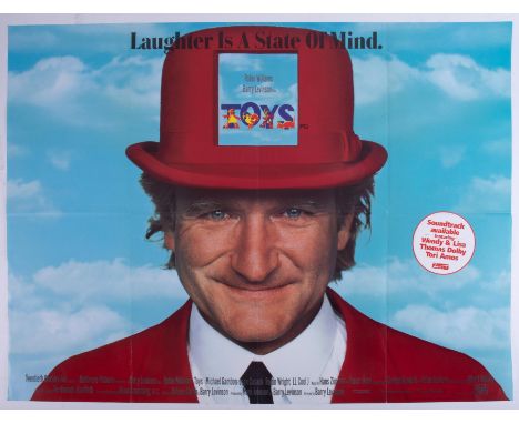 Cinema Poster for the film 'Toys' year 1992 featuring Robin Williams. Provenance: The John Welch Collection, previous owner o