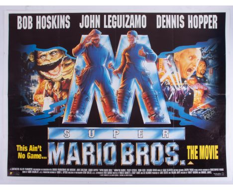 Cinema Poster for the film 'Super Mario Bros' featuring Bob Hoskins & Dennis Hopper. Provenance: The John Welch Collection, p