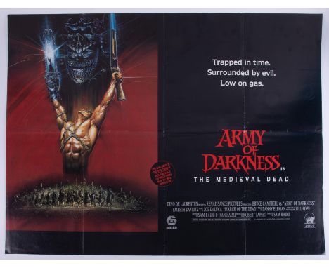 Cinema Poster for the film 'Army of Darkness Medieval Dead' year 1992.Provenance: The John Welch Collection, previous owner o