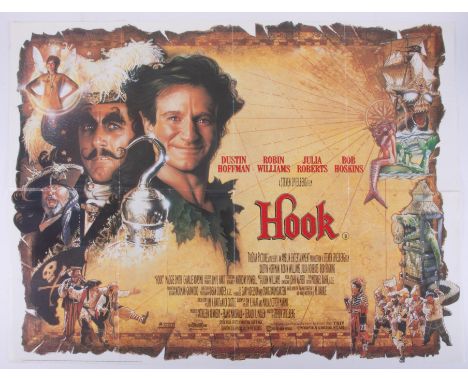 Cinema Poster for the film 'Hook' year 1991 featuring Robin Williams. Provenance: The John Welch Collection, previous owner o