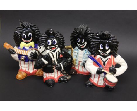 Four limited edition Robertson jam style 'Band' teapots by Gary Seymour (4).  Notice from the the-saleroom.com: These items a