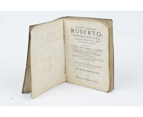 Goodwin (Thomas), "A Childe of Light Walking in Darkness"Printed London by N.F. for R. Dawlman & L Fawne, 1636, bound in parc