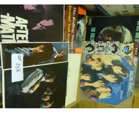 Records : A collection of Rolling Stones LP's incl No. 1/No. 2, Beggars Banquet, After-Math, Tattoo You, Some Girls etc (9).