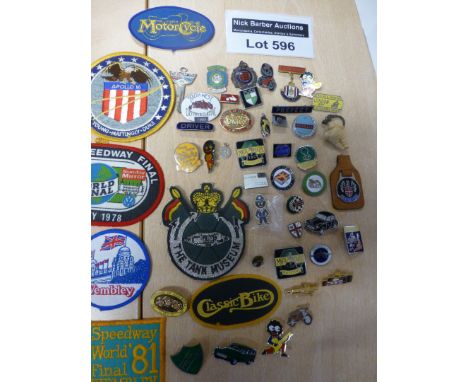Collectables : Various collectable badges, sew on's, many car/motorbike related, nice lot.