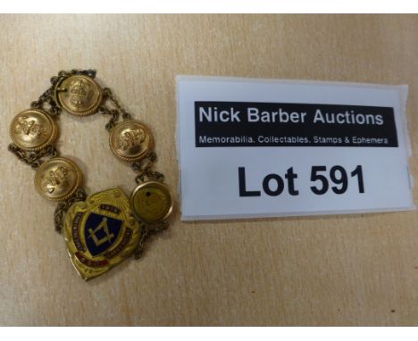 Collectables : Masonic Ladies wrist bangle, Naval interest "Star in the East" 1919.
