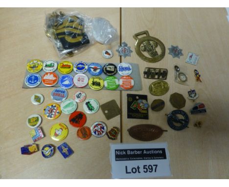 Collectables : Various badges, army buttons, railway tin gadges and other related, ATC etc.