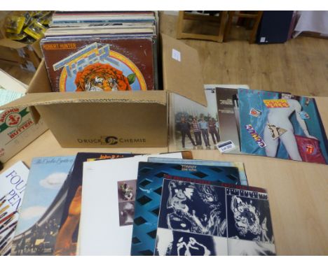 Records : Box of Rock/Prog Rock albums, generally all look in vgc, incl Rolling Stones, Doobies, Tommy, etc (approx 50).