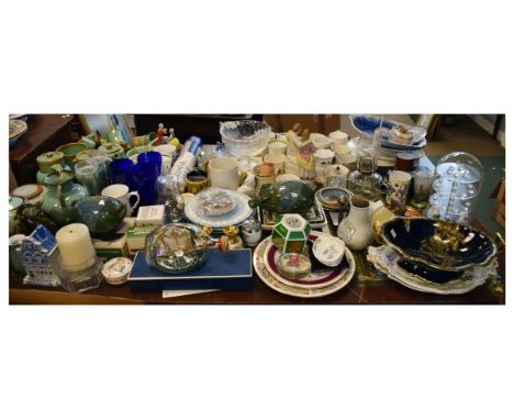 Extensive collection of ceramics and glass to include; Crown Devon two handled bowl, pair of Victorian oval serving dishes, P