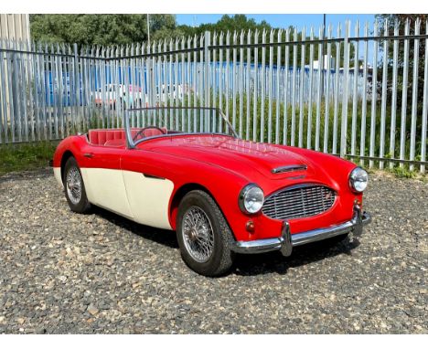 Owned by the current owner over 20 years, this 100-6 Austin Healey is a 95% finished restoration requiring some minor jobs to