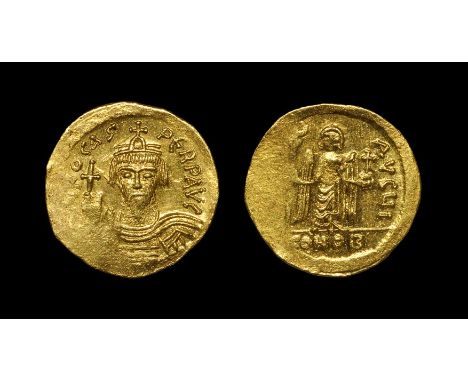 602-603 AD. Constantinople mint. Obv: dN FOCAS PERP AVG legend with draped and cuirassed facing bust, in crown with pendilia,