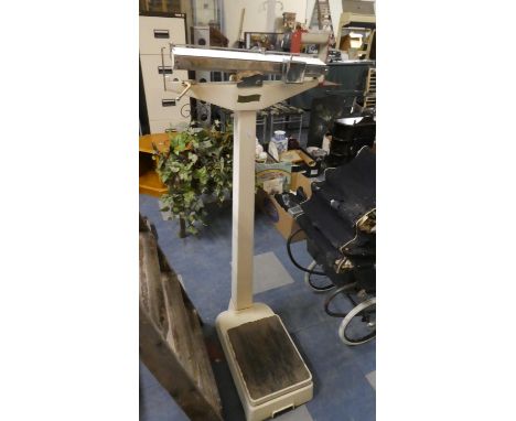 A Set of Weighing Scales by the Edward Surgical Supplier Ltd 