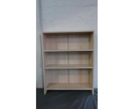 A Modern Three Shelf Adjustable Open Bookcase, 65cm Wide 