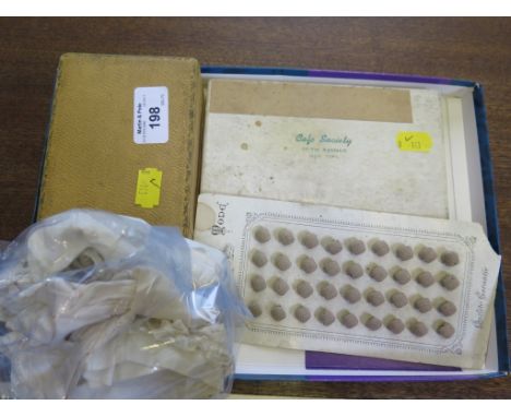 A boxed ladies compact lipstick and rouge box from Cafe Society, Fifth Avenue, New York, in original box, a set of boxed amet