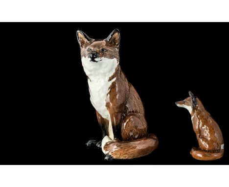 Beswick Seated Fox, model No. 231.  Height 12".