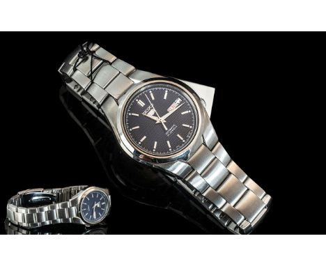 Seiko 5-Cents Automatic 21 Jewels Steel Wrist Watch CAL-7526, still with sales tag.  As new, never worn condition.  Features 
