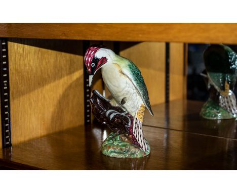 Beswick Woodpecker. Stamped to Base. In Very Good Condition, No Chips, Cracks etc. Model No 1218. Gloss Finish. Approx 9 Inch