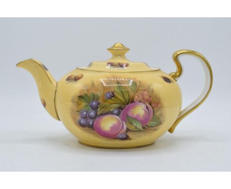 Aynsley Orchard Gold large teapot signed by D. Jones (slight nip to spout).  In good condition with no obvious damage or rest