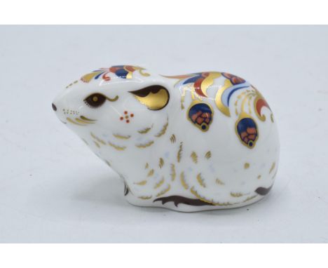 Royal Crown Derby paperweight Bank Vole, first quality with gold stopper.  In good condition with no obvious damage or restor