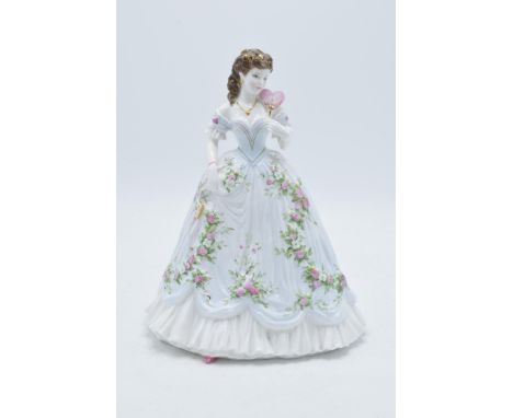 Royal Worcester lady figure Queen of Hearts limited edition with certificate.  In good condition with no obvious damage or re