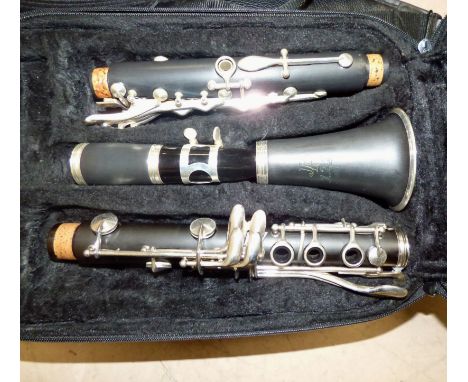 A JP clarinet, cased
