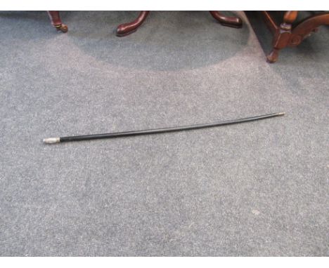 A white metal Suffolk Regiment swagger stick