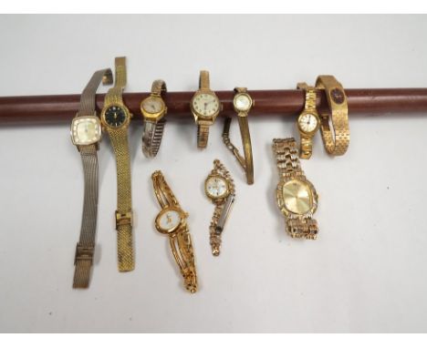 A collection of wristwatches including Ingersoll and Rotary etc