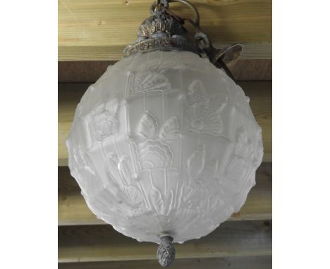 FROSTED GLASS CEILING LIGHT GLOBE 