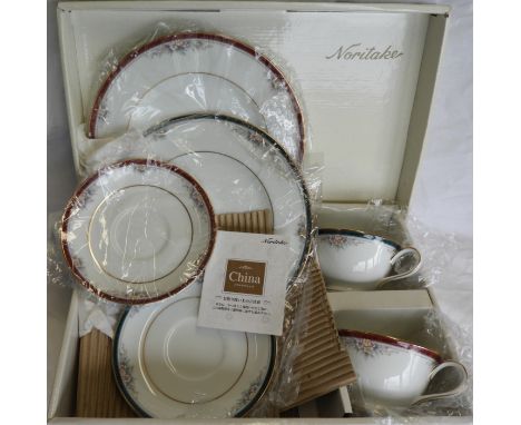 NORITAKE 2 PLACE SET OF LONDON TEA CHINA 