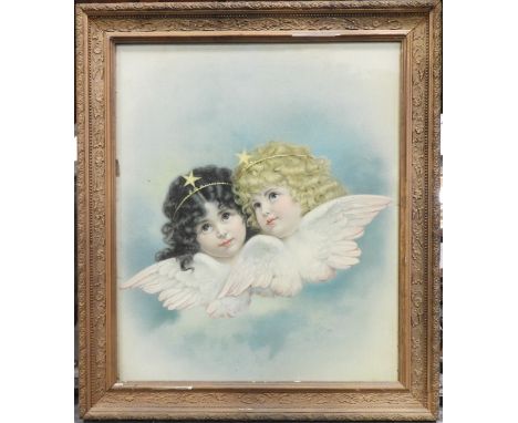 PRINT CHERUB ANGELS 16'X19' 