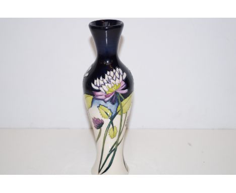 Moorcroft vase in the Trefoil pattern, height 21cm 