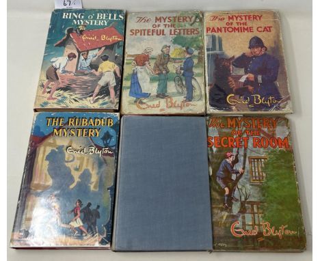 Blyton (Enid), The Mystery Of The Spiteful Letters, Ring O' Bells Mystery, lacking dust jacket, The Rubadub Mystery, The Myst