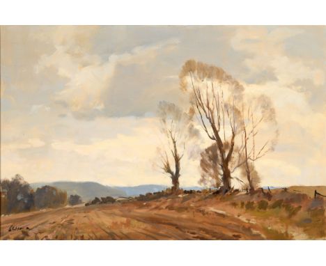 Edward Wesson (British 1910-1983), landscape, oil on canvas, signed, 50 x 65 cmSome light surface wear, some staining to fram