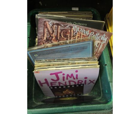 A large collection of LP records, wide range of music including Uriah Heep, Rod Stewart, Jimi Hendrix, James Brown, The Who, 