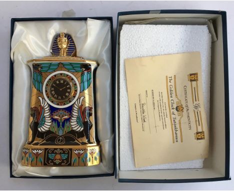 The Golden Clock of Tutankhamen by Compton &amp; Woodhouse, no.195, boxed 