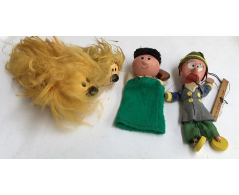 Several Pelham puppets, to include two Magic Roundabout Dougals (4) 